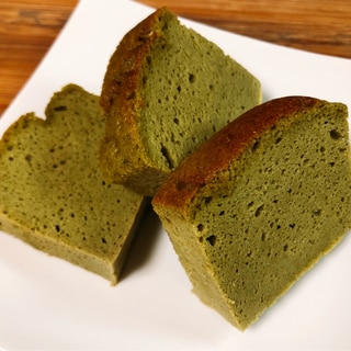 大豆粉の抹茶台湾風カステラ